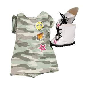 American Girl Show Your Strong Side Outfit 18-inch Doll Outfit Set Dress & Boots